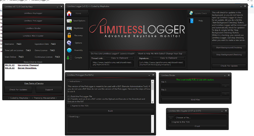 Limitless Keylogger 2025 analysis