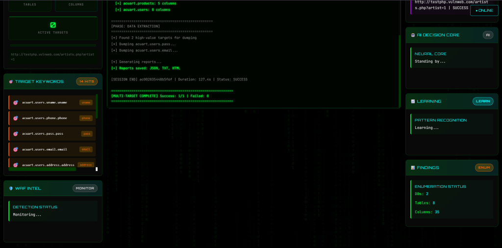 SQLMAP SKYNET Autonomous AI v1.2.0 image 2