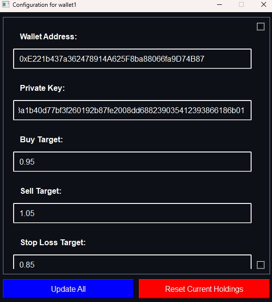 Trading crypto sniper