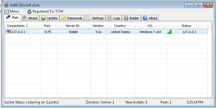 DaRKDDoSeR 5.6 Cracked tool ddos analysis